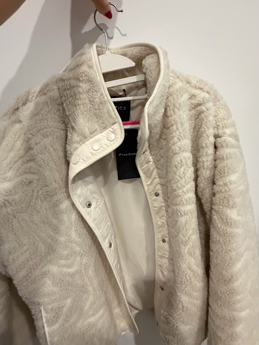 Fabletics NWT short teddy jacket